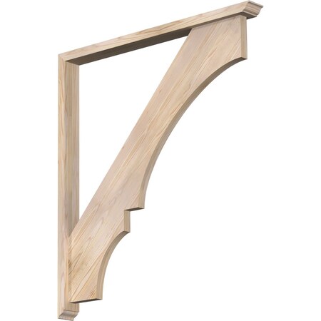 Ekena Millwork Balboa Traditional Smooth Bracket w/ Offset Brace, Douglas Fir, 3 1/2"W x 40"D x 44"H BKT0402X40X44BOA01SDF